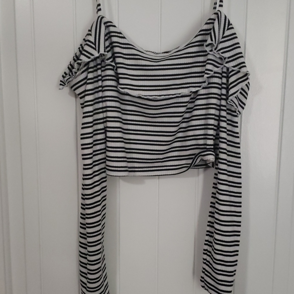 Off the shoulder crop top